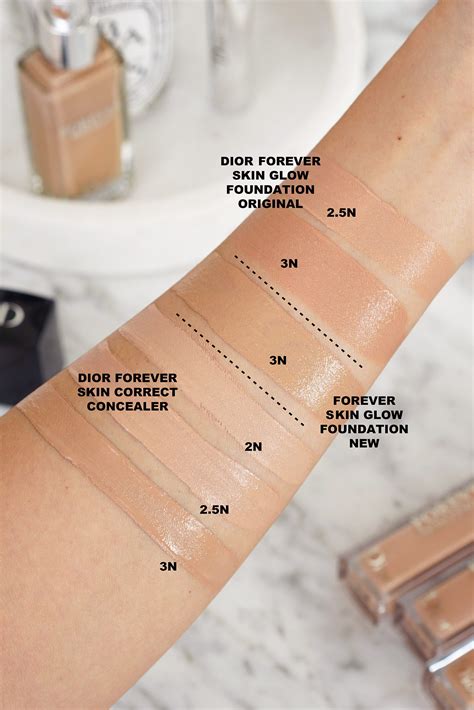 dior forever perfect foundation swatches|Dior forever glow vs matte.